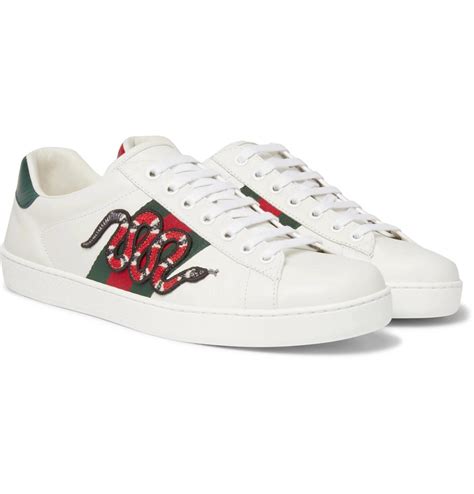 gucci ace snake sneaker|Gucci ace embroidered snake.